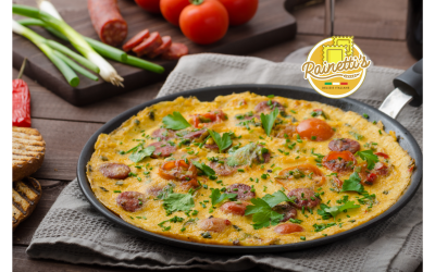 Recette : Omelette aux Pommes de Terre et Saucisson Piquant en Fer de Cheval